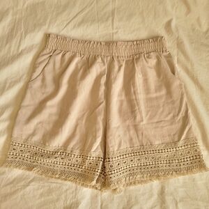 Boho Khaki Shorts